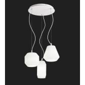 feher uveg bordazott lampa fuggesztek design csoportos 3db festett feher zomancozott e27 foglalattal nappali.jpg